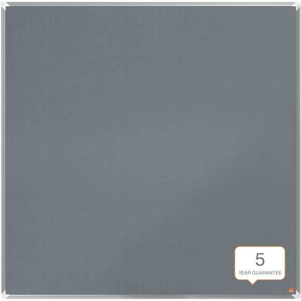 Filz-Notiztafel Premium Plus Aluminiumrahmen 1200x1200mm grau