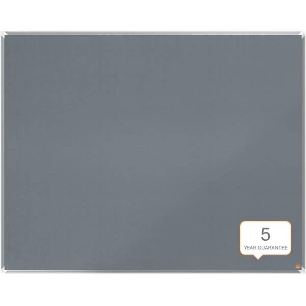 Filz-Notiztafel Premium Plus Aluminiumrahmen 1500x1200mm grau