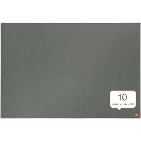 Filz-Notiztafel Impression Pro Aluminiumrahmen 900x600mm grau