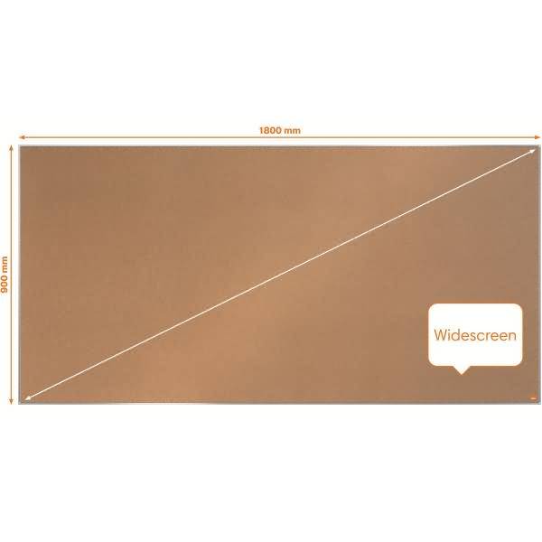 Kork-Notiztafel Impression Pro Aluminiumrahmen 1800x900mm