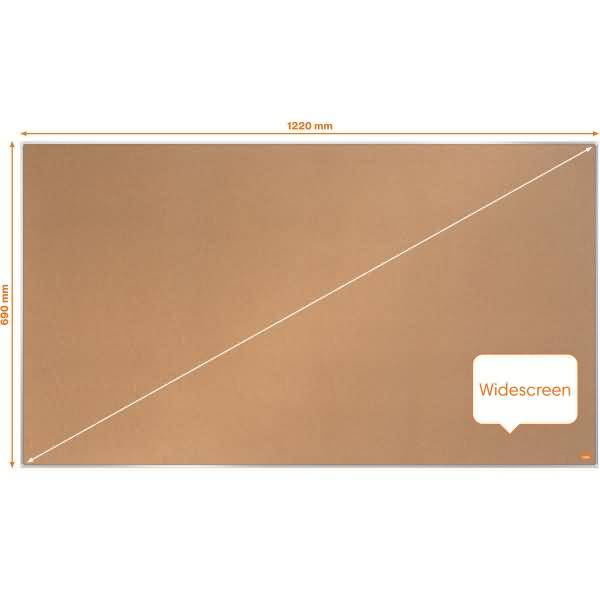 Kork-Notiztafel Impression Pro Widescreen 55 Zoll Aluminiumrahmen 1220x690 mm