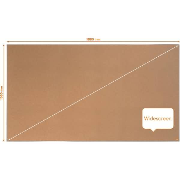 Kork-Notiztafel Impression Pro Widescreen 85 Zoll Aluminiumrahmen 1880x1060mm