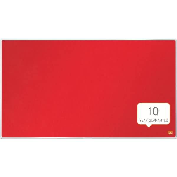 Filz-Notiztafel Impression Pro Widescreen 32 Zoll Aluminiumrahmen 710x400mm rot