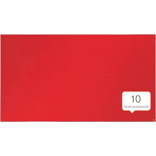 Filz-Notiztafel Impression Pro Widescreen 85 Zoll Aluminiumrahmen 1880x1060mm rot