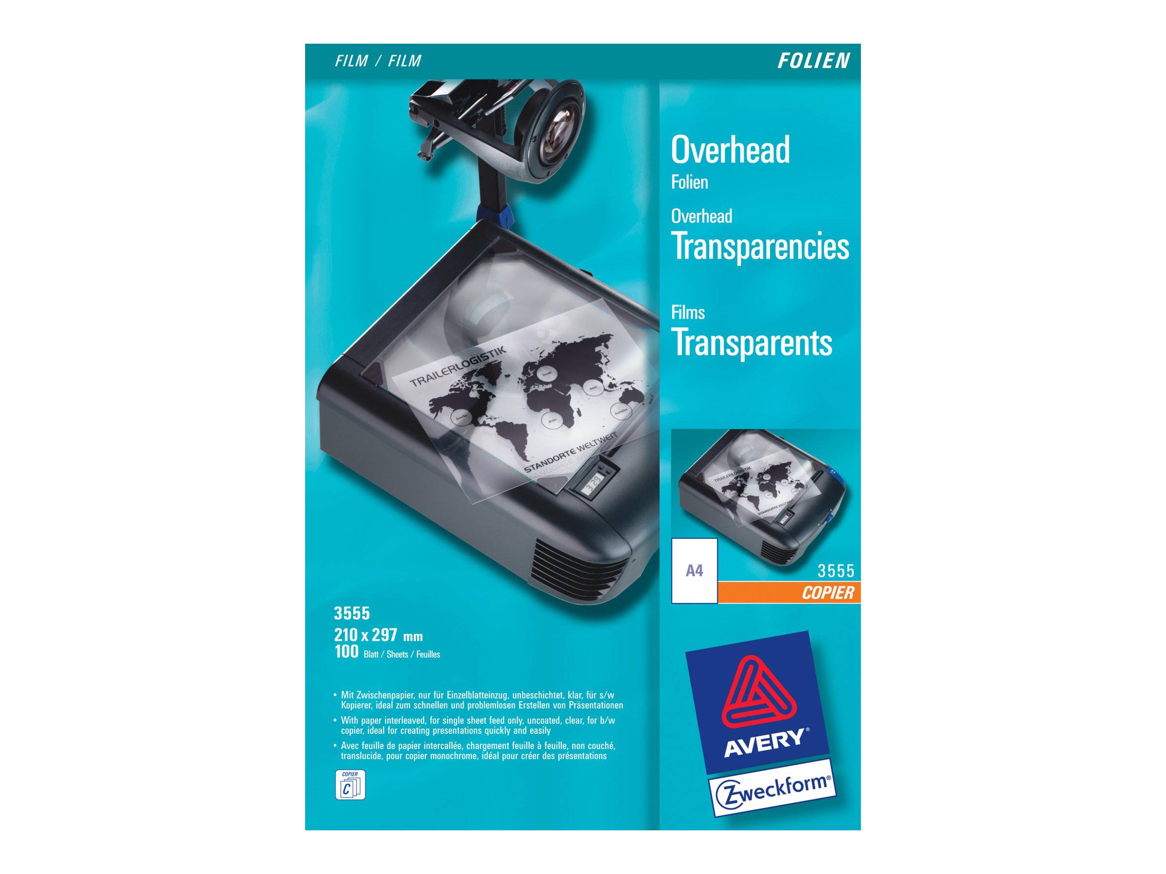 Avery Zweckform - A4 (210 x 297 mm) 100 Stck.