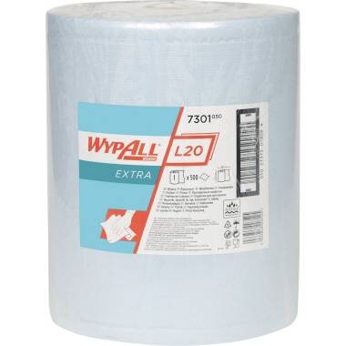 WYPALL Wischtuch L20 7301 2lagig 33x38cm Rolle 500Blatt blau