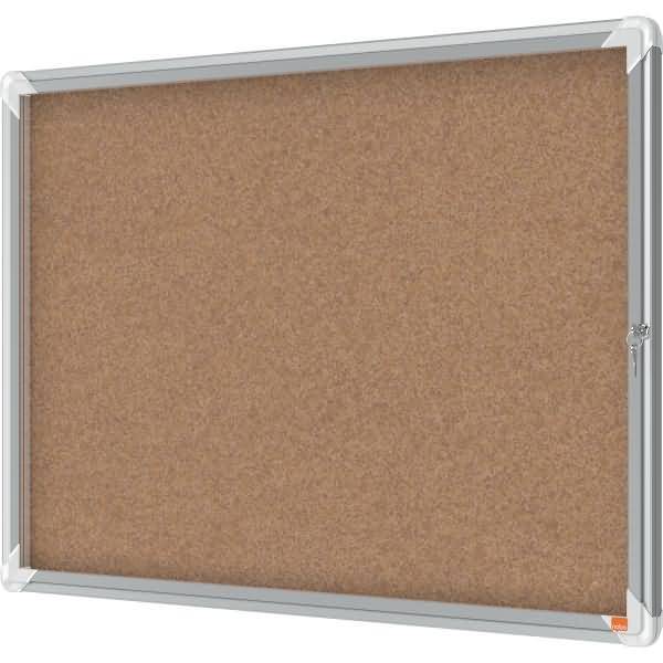 Schaukasten Premium Plus Innenbereich 8xA4 Kork Klapptür Glas kork