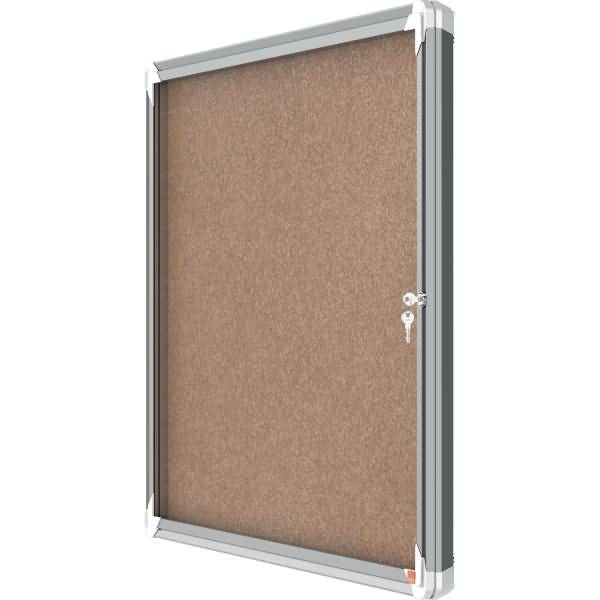 Schaukasten Premium Plus Innenbereich 8xA4 Kork Klapptür Glas kork