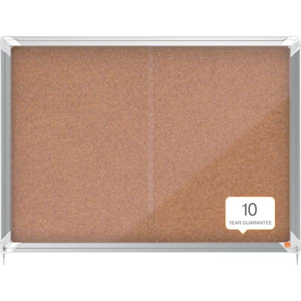 Schaukasten Premium Plus Innenbereich 8xA4 Kork Schiebetür Glas kork