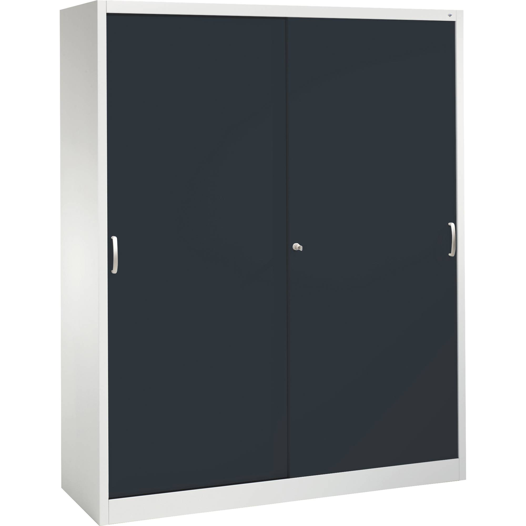 Aktenschrank 215000S10121 2x5OH 1950x1600x500mm lichtgrau/schwarzgrau