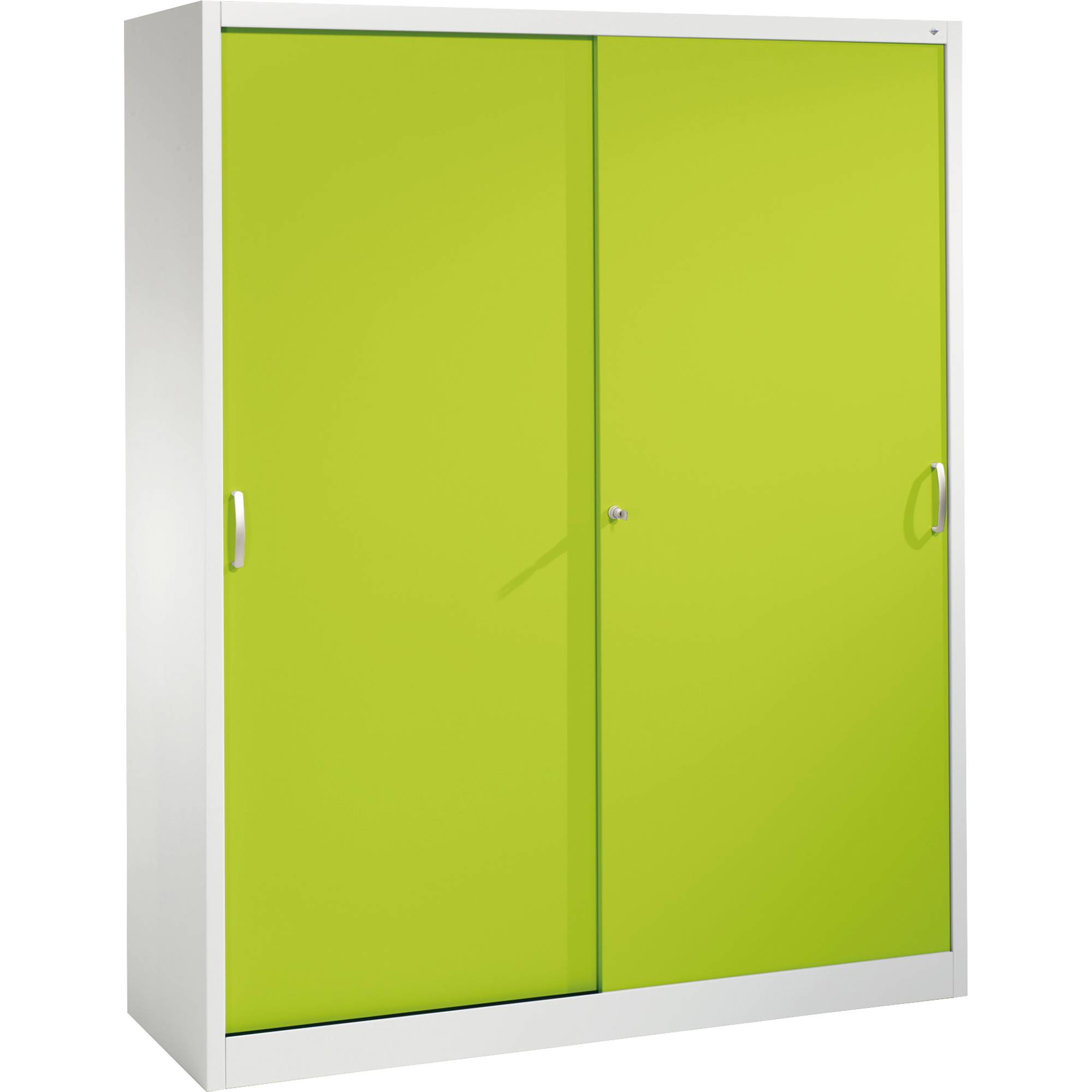 Aktenschrank 215000S10126 2x5OH 1950x1600x500mm lichtgrau/clowngrün