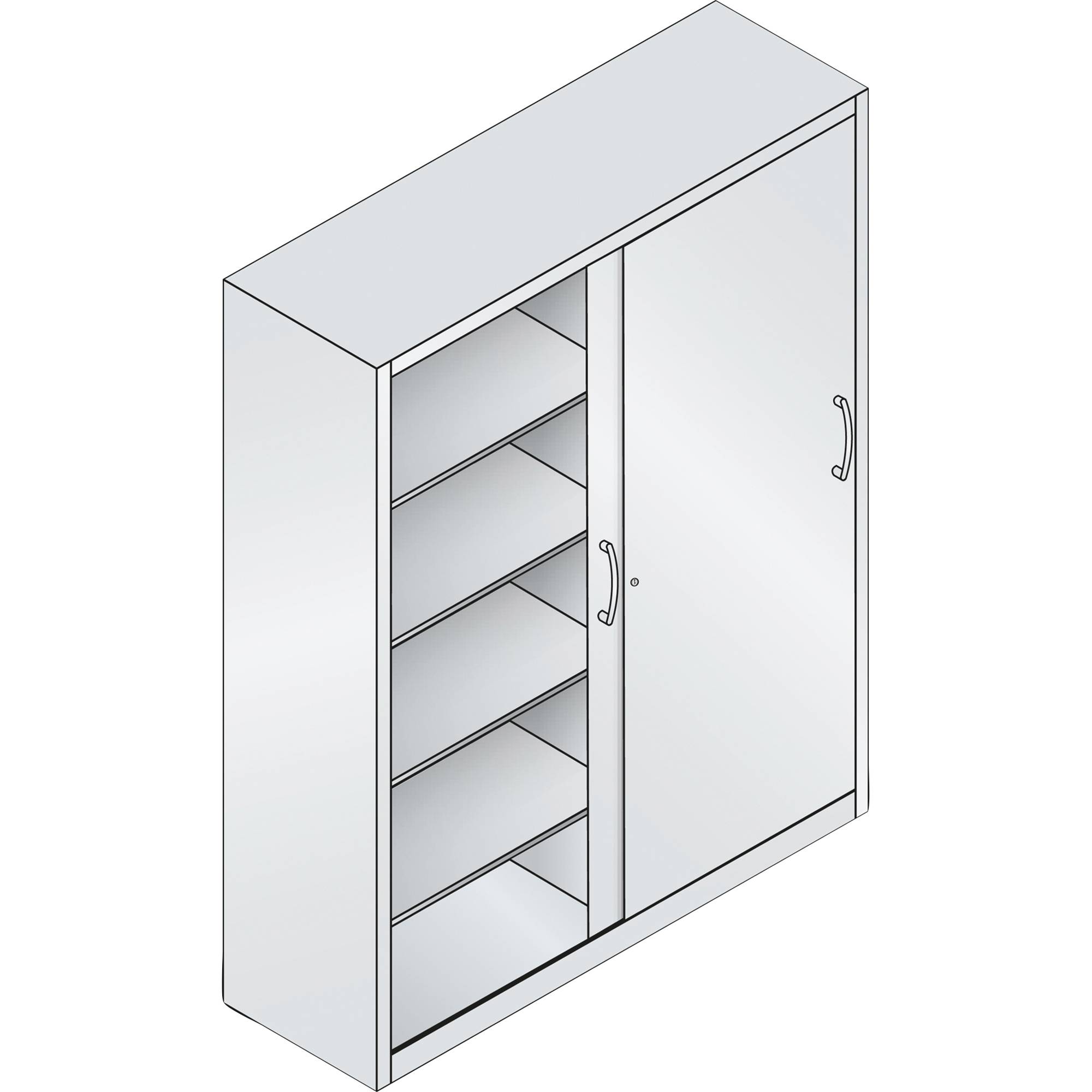 C+P Werkzeugschrank 215900S10097 8Böden 1950x1600x500mm lgr/ebl