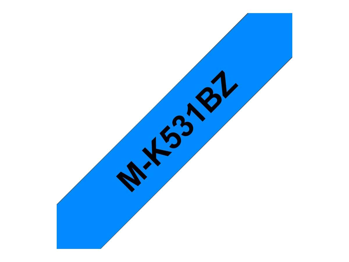 Brother M-K531BZ - Schwarz auf Blau - Rolle (1,2 cm x 8 m)