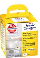 Avery Zweckform - Papier - permanenter Klebstoff - weiß - 28 x 89 mm 260 Etikett(en) (2 Rolle(n)