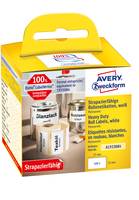 Avery Zweckform - Folie - permanenter Klebstoff - weiß - 57 x 32 mm 400 Etikett(en) (1 Rolle(n)