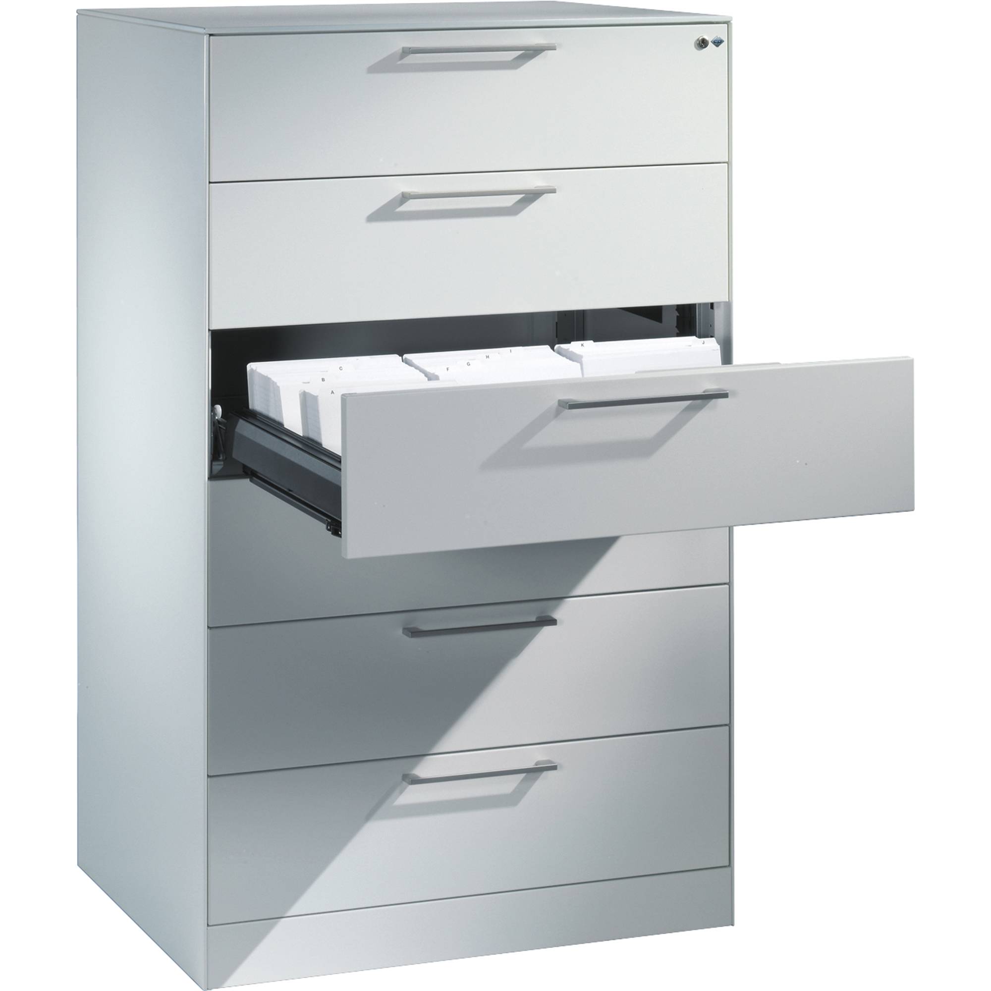 C+P Karteischrank Asisto 146223623S10008 A5 quer lgr