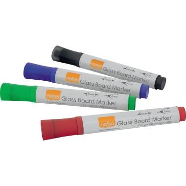 Nobo Marker 1905324 sw/bl/gn/rt 4 St./Pack.