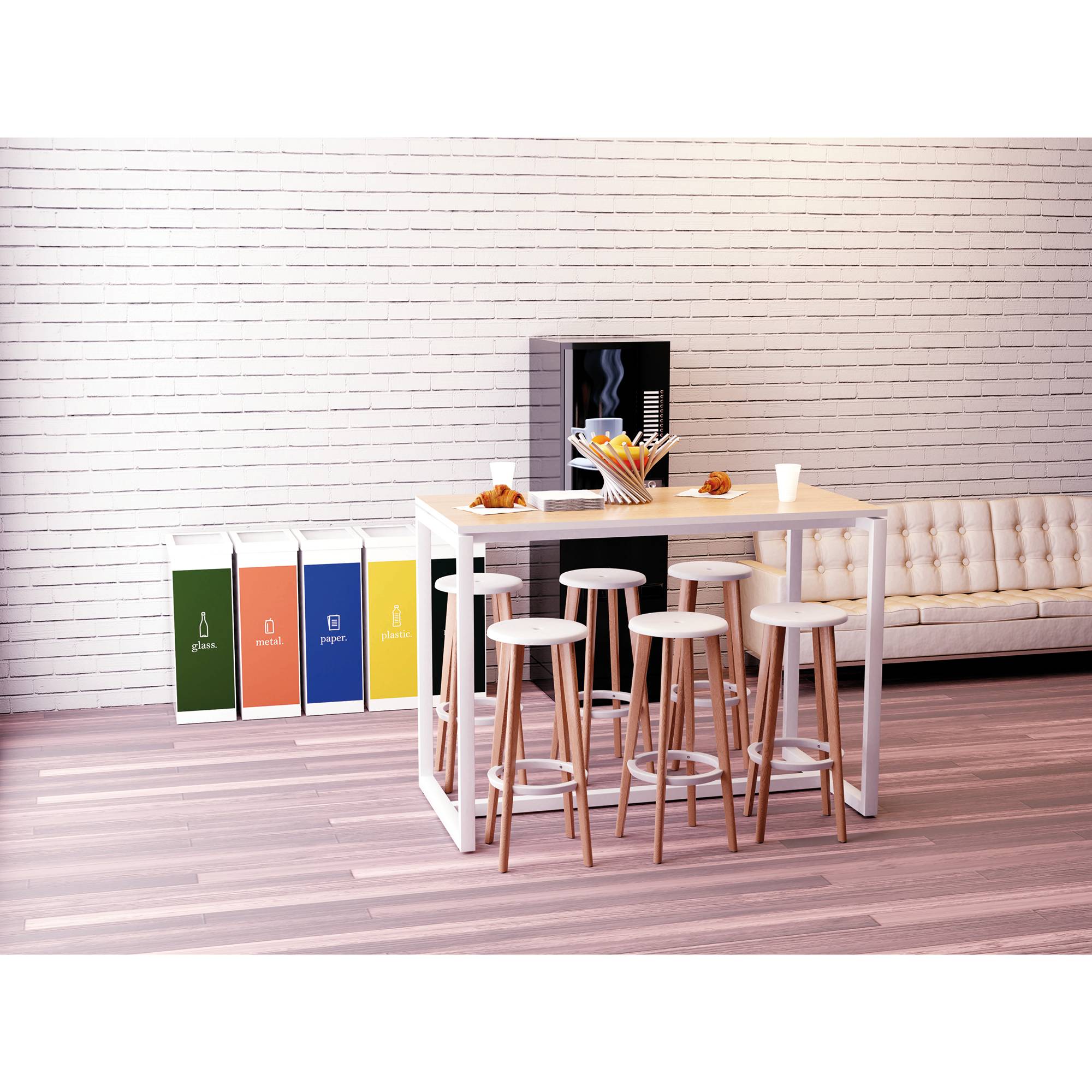 easyDesk Stehtisch TD150.13.13 110x150x75cm weiß