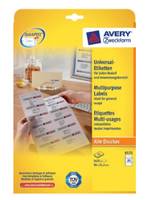 Avery Zweckform Universal - Weiß - 21.2 x 38 mm 1625 Etikett(en) (25 Bogen x 65)