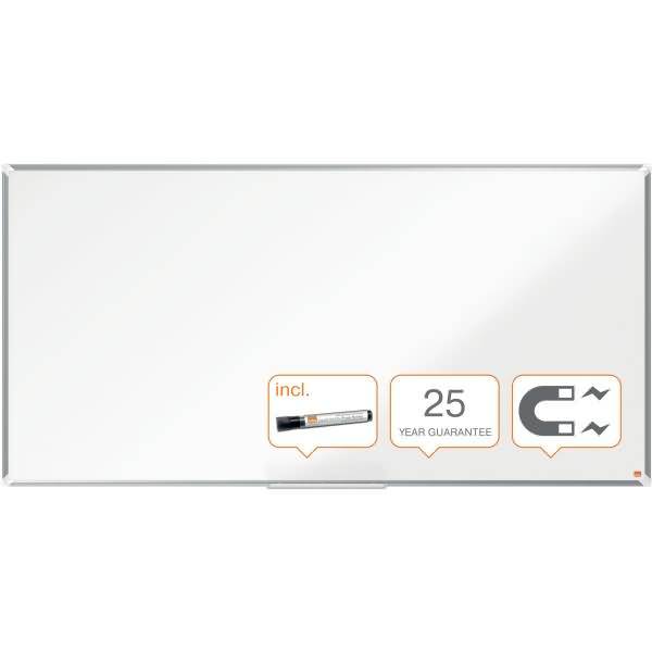 Whiteboard Premium Plus Emaille magnetisch Aluminiumrahmen 1800x900mm weiß