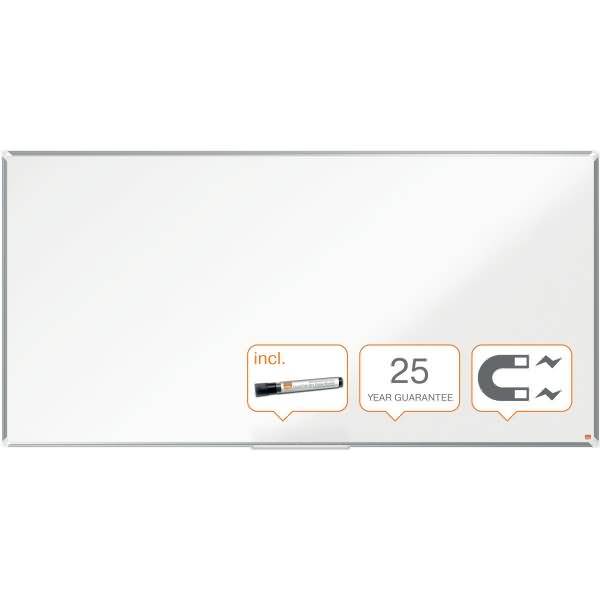 Whiteboard Premium Plus Emaille magnetisch Aluminiumrahmen 2000x1000mm weiß