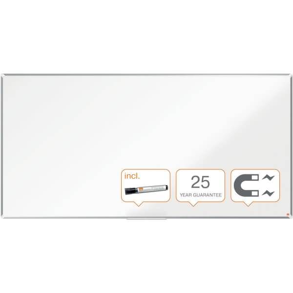 Whiteboard Premium Plus Emaille magnetisch Aluminiumrahmen 2400x1200mm weiß