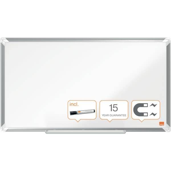 Whiteboard Premium Plus Stahl Widescreen 32 Zoll magnetisch weiß
