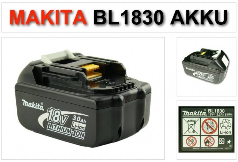 Makita BL 1830 B 18V - 3Ah Li-Ion AKKU 193533-3