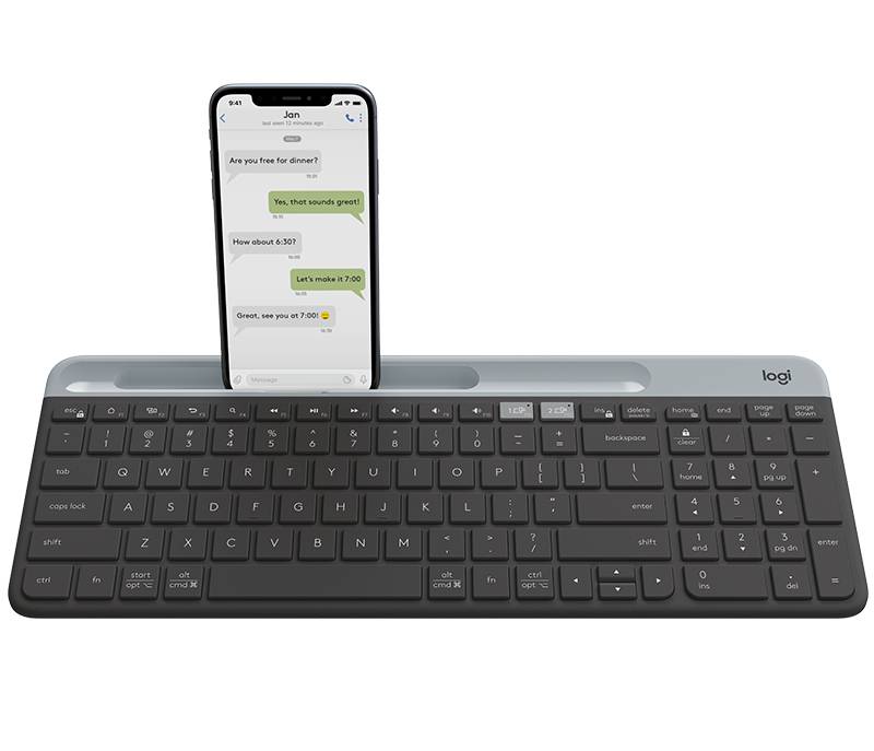 Schlanke Multi-Device-Tastatur K580 Wireless Nordic