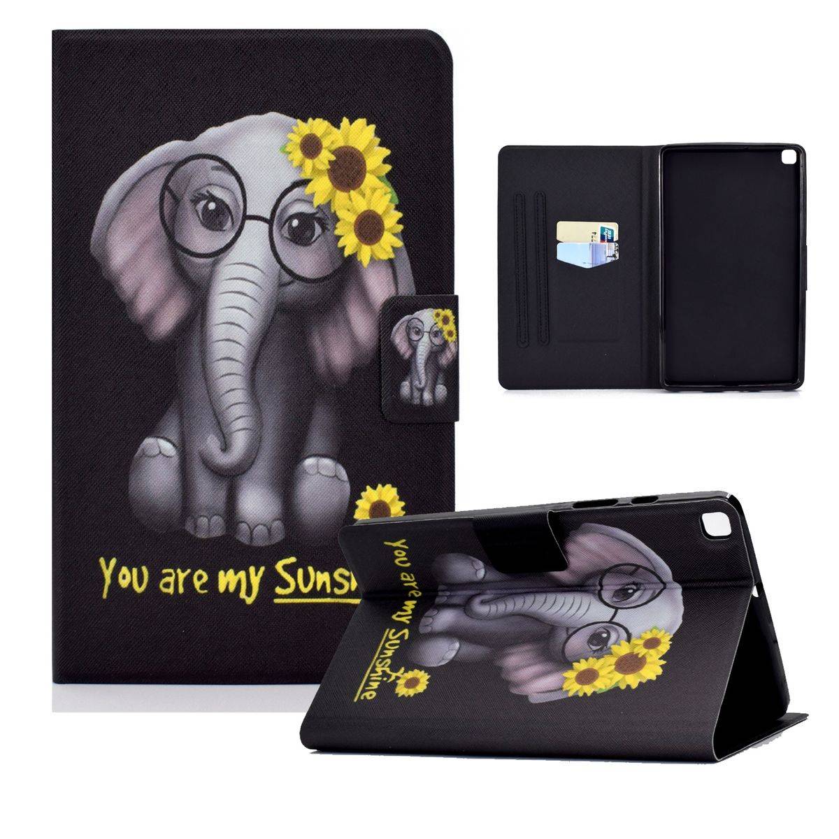 Für Tablet Motiv Muster Tasche Kunst-Leder Hülle Etuis Cover Schutz Case Zubehör
