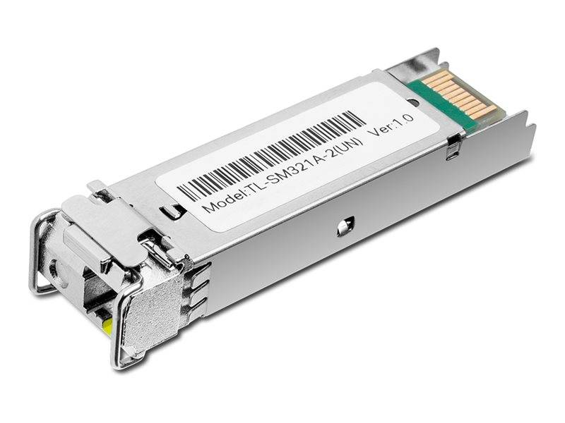 TP-Link TL-SM321A-2 V1 - SFP (Mini-GBIC)-Transceiver-Modul - 1GbE - 1000Base-BX - LC/UPC Einzelmodus - bis zu 2 km - 131
