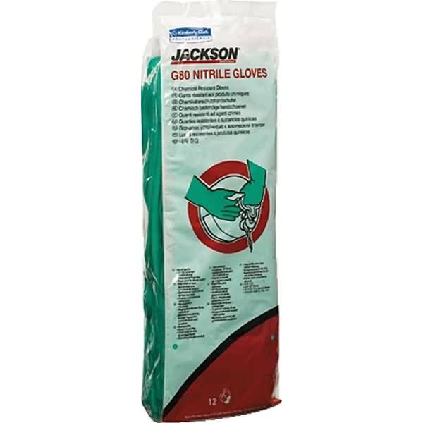 Chemikalien-Schutzhandschuhe G80 Nitril Gr. 8 VE=1 Paar