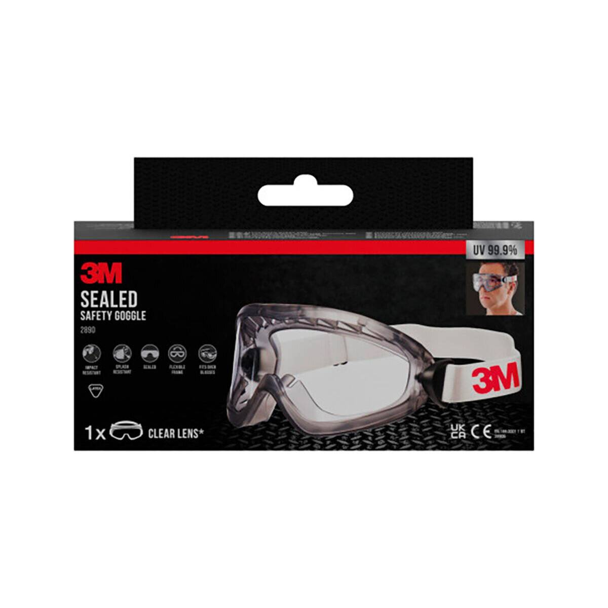 3M Schutzbrille weiß
