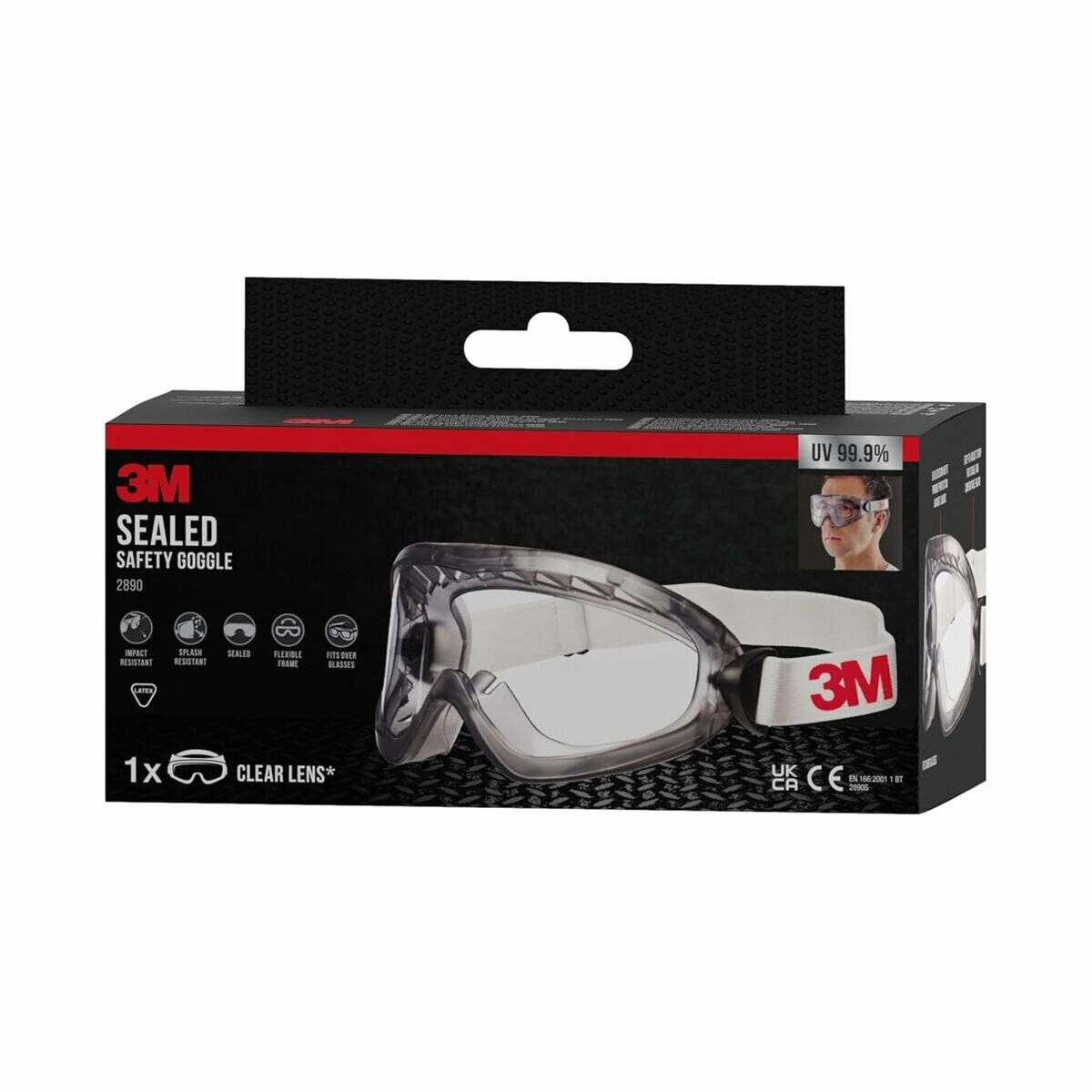 3M Schutzbrille weiß