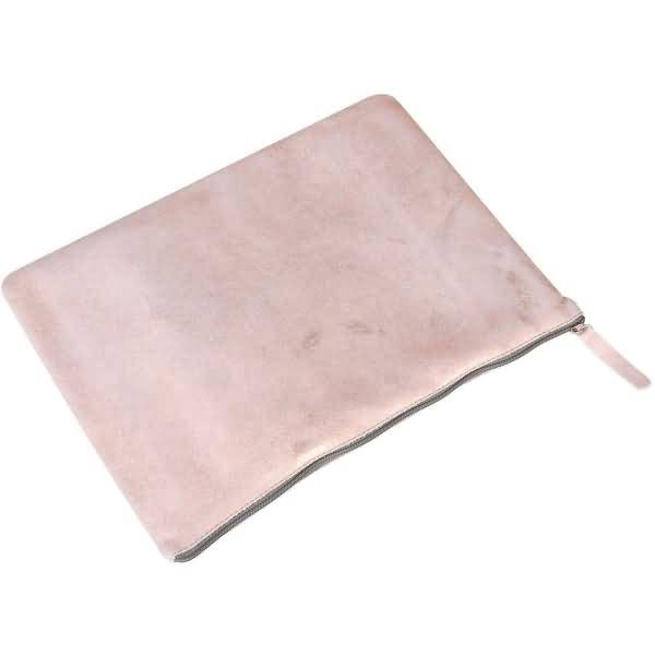 Tasche Feder flach Leder 23x32cm copper