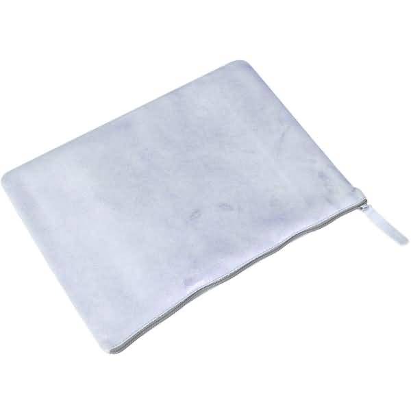 Tasche Feder flach Leder 23x32cm sky blue