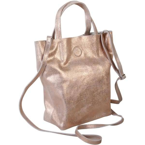 Tasche Federe Leder 16x9x23cm copper