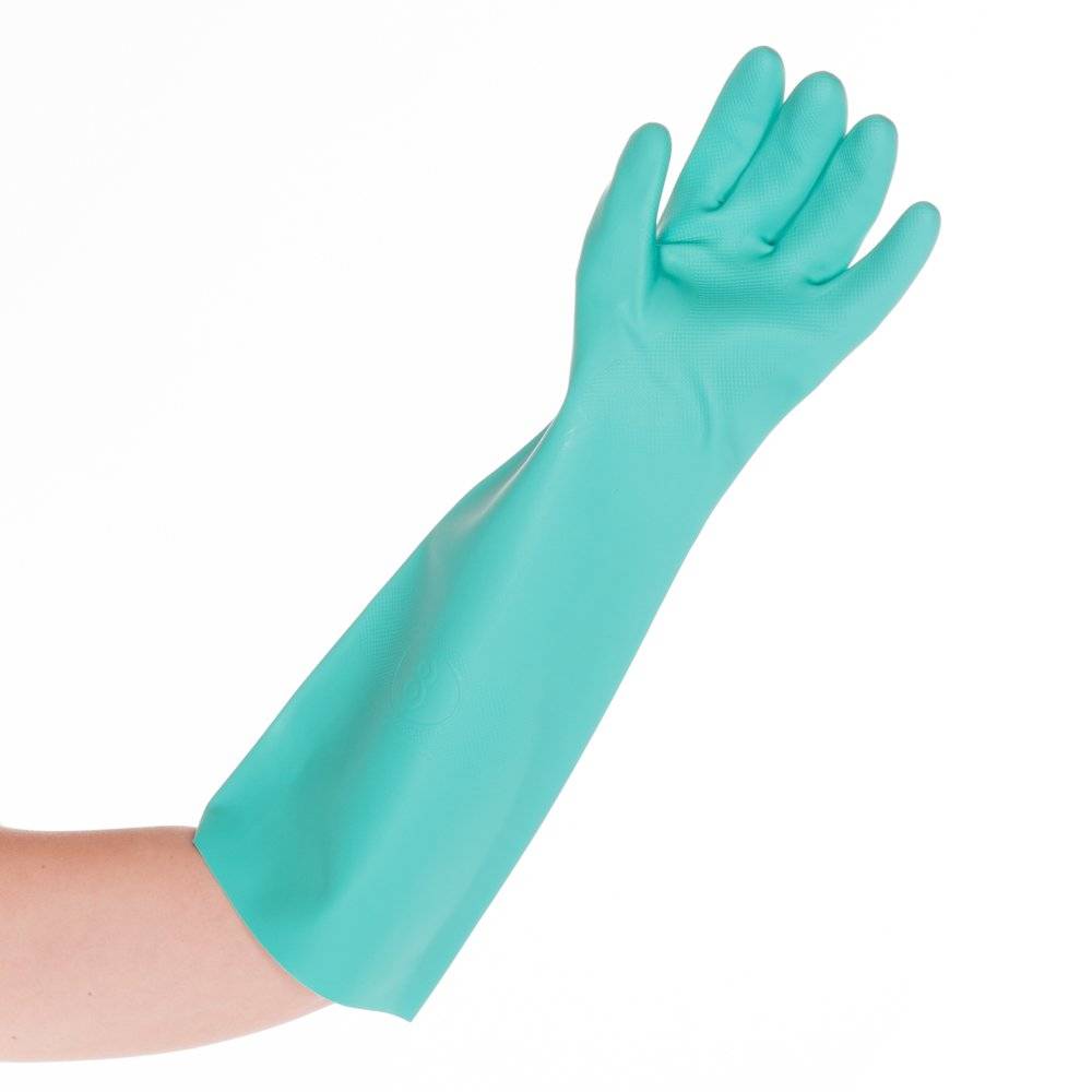 Chemikalienschutzhandschuhe Professional Long, Nitril, 10/XL, grün, L: 46cm