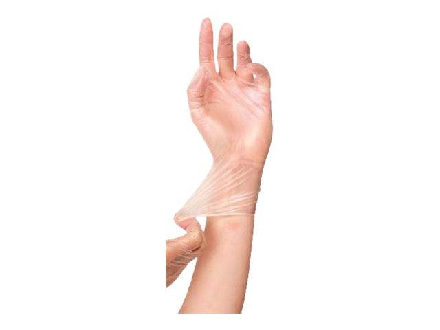 Franz Mensch Hygostar CLASSIC - Handschuhe - Einweg - M - Vinyl - weiß (Packung mit 100)