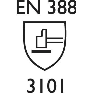 Sicherheitssymbol mit der Bezeichnung „EN 388