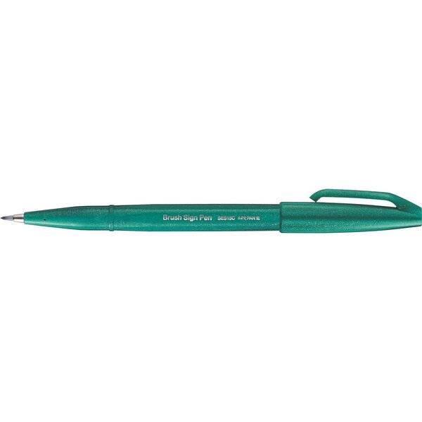 Kalligrafiestift Sign Pen Brush - Pinselspitze türkis.