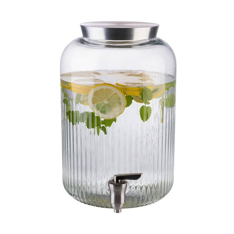 APS Getränkespender, 7 Liter, Glas/Edelstahl