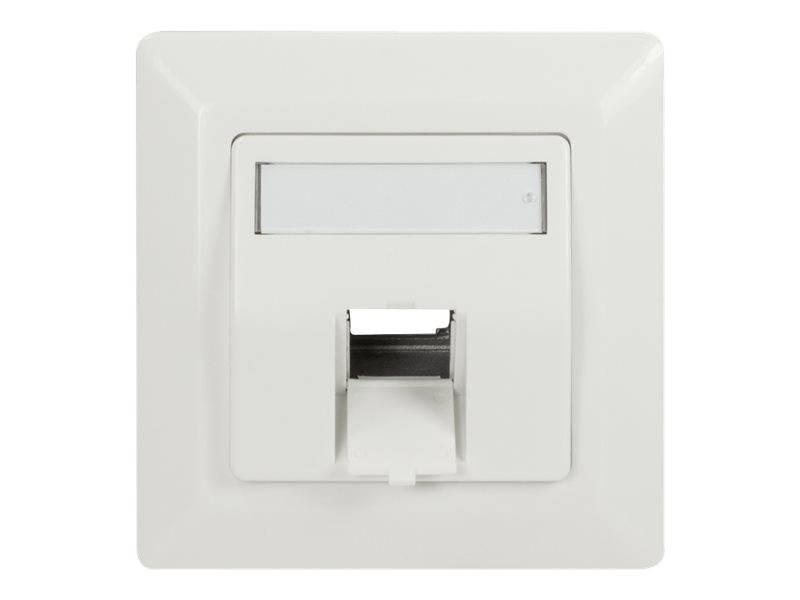 LogiLink - Keystone-Steckdose - 1 Modul - Pure White