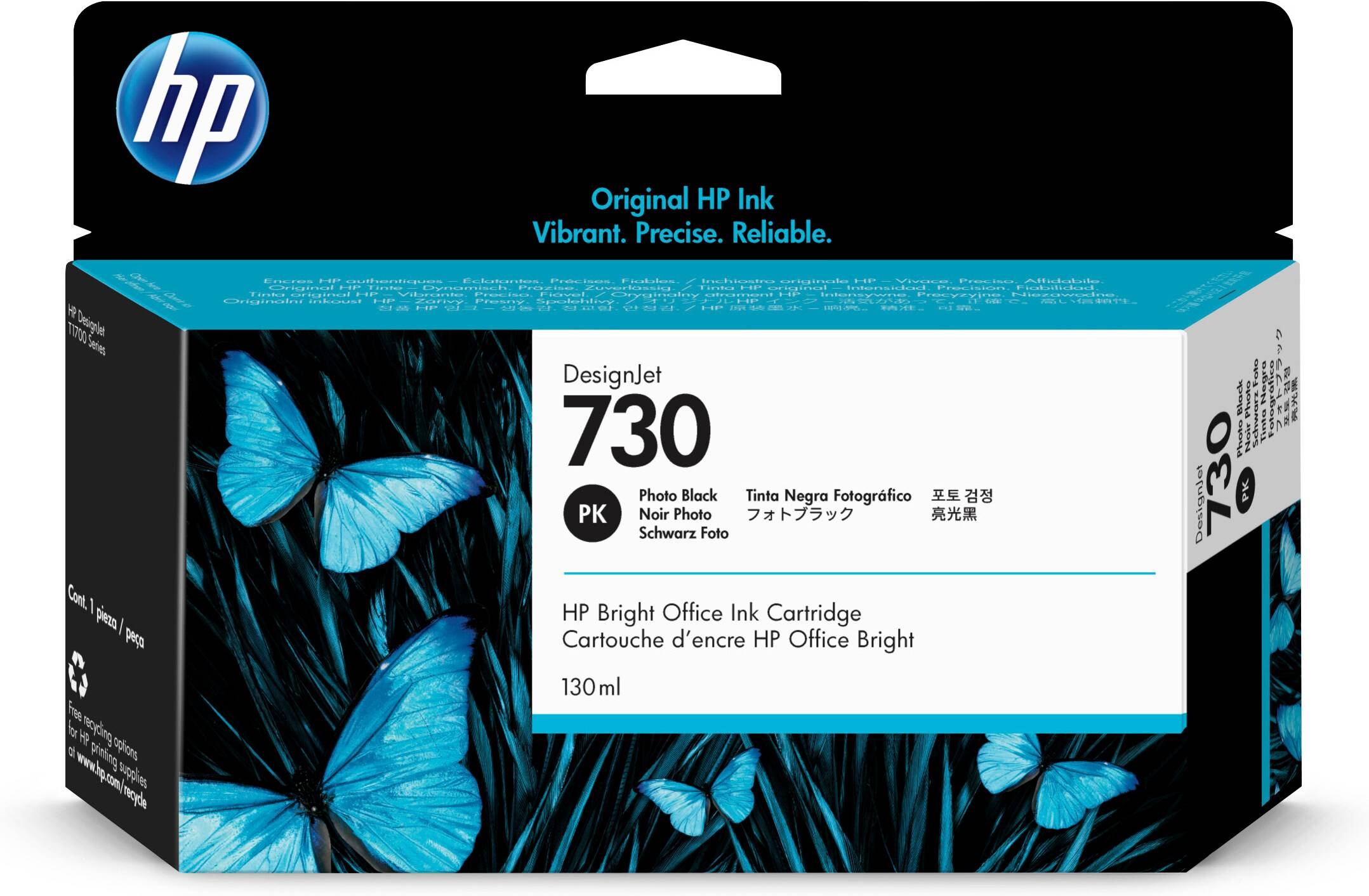 HP 730 - 130 ml - Photo schwarz - Original - DesignJet