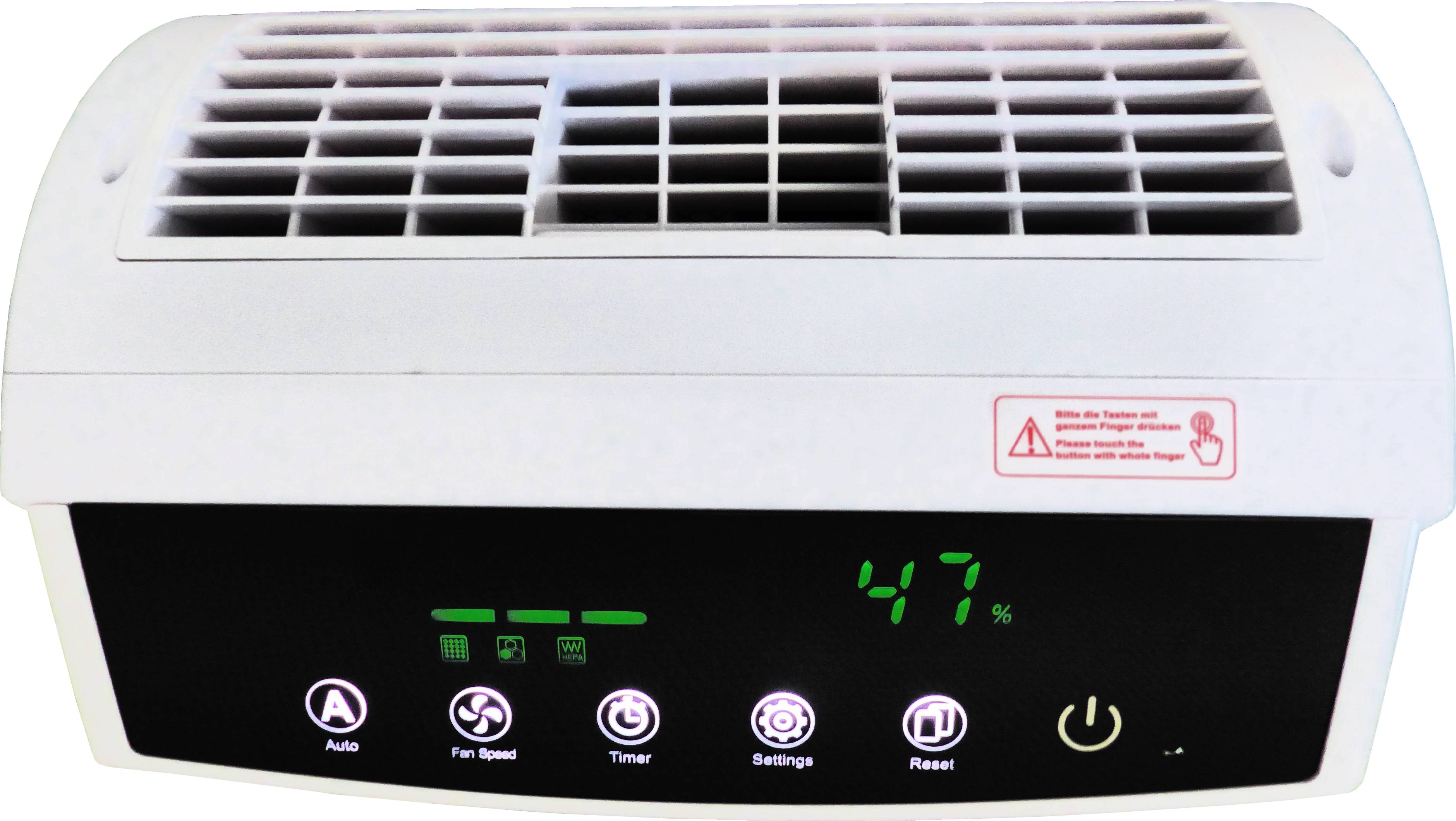 WDH Luftreiniger WDH-C03 - bis 60m² - Filtert Schimmelpilze, Staub & Gerüche