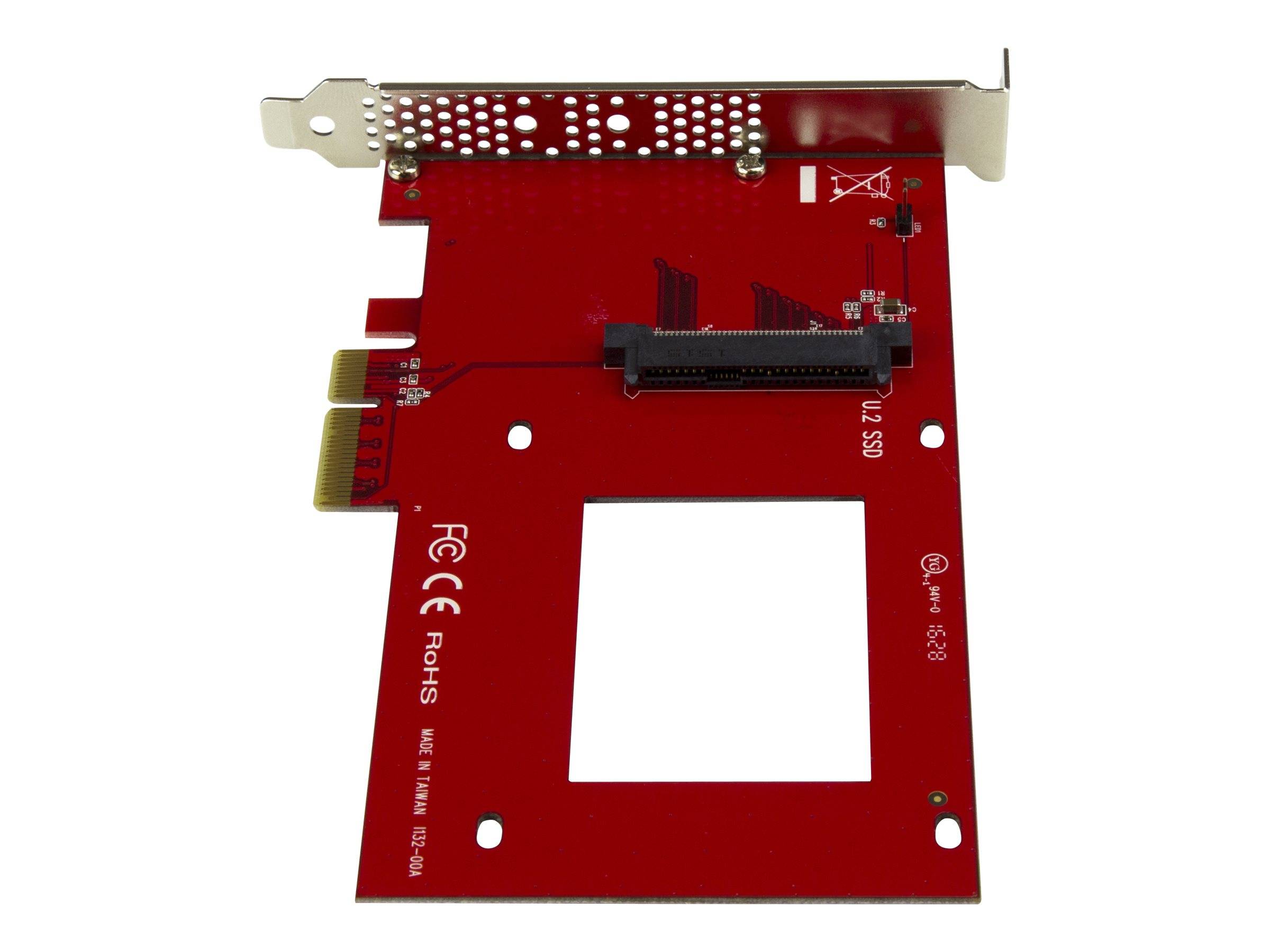 StarTech.com U.2 auf PCIe Adapter für 2,5"" U.2 NVMe SSD - SFF 8639 - 4x PCI Express 3.0 - NVMe PCIe Adapter - U.2 PCIe K