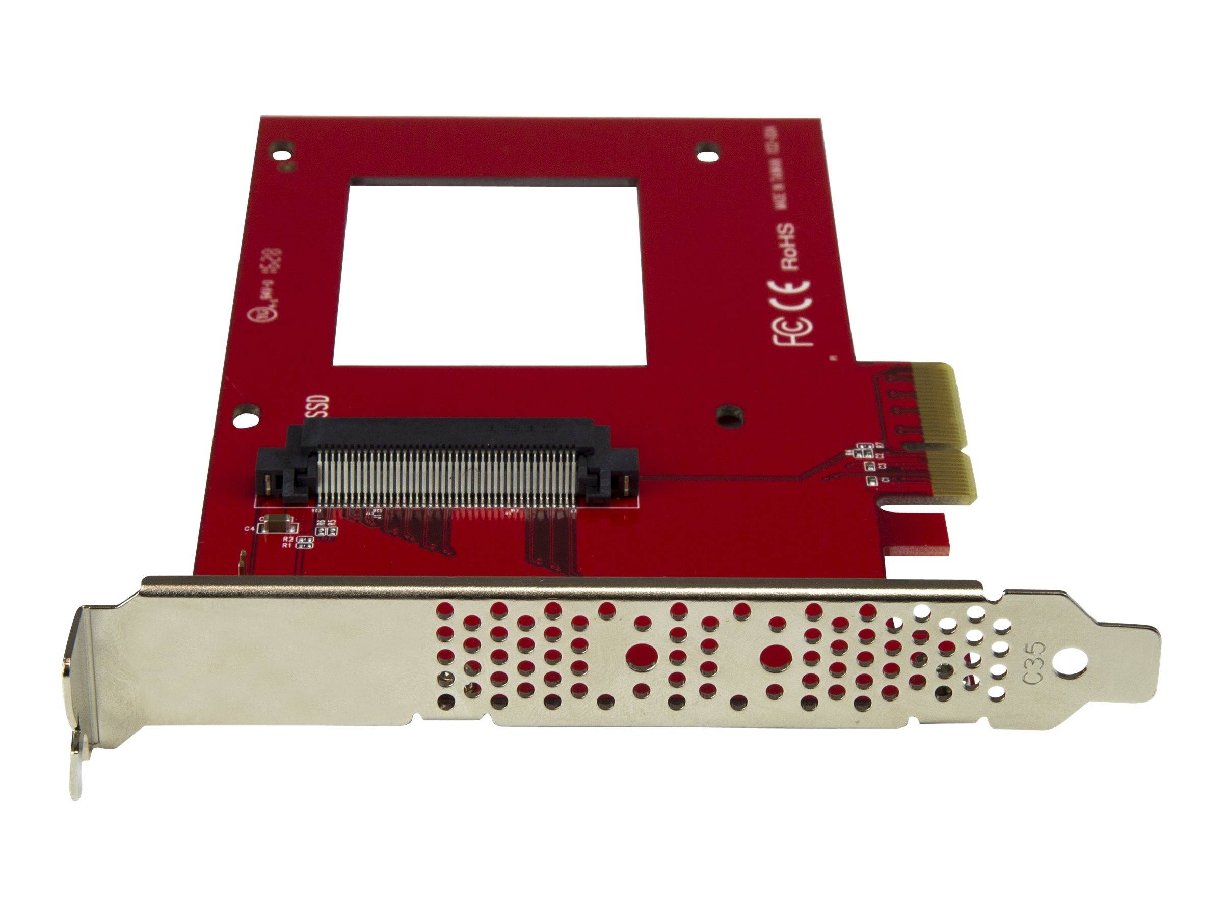 StarTech.com U.2 auf PCIe Adapter für 2,5"" U.2 NVMe SSD - SFF 8639 - 4x PCI Express 3.0 - NVMe PCIe Adapter - U.2 PCIe K