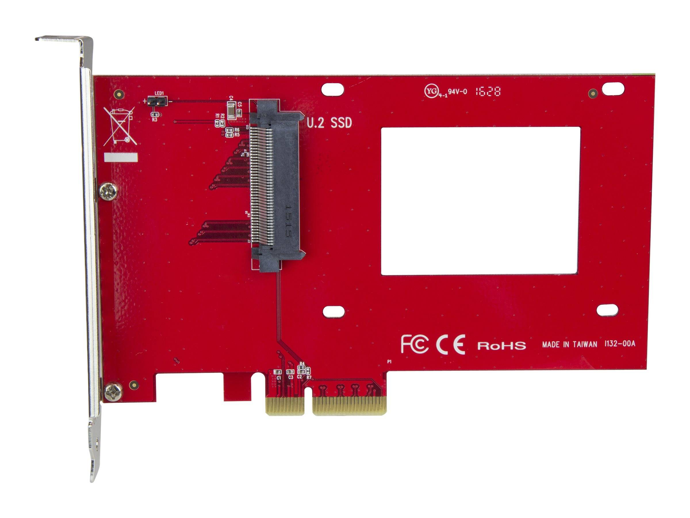 StarTech.com U.2 auf PCIe Adapter für 2,5"" U.2 NVMe SSD - SFF 8639 - 4x PCI Express 3.0 - NVMe PCIe Adapter - U.2 PCIe K