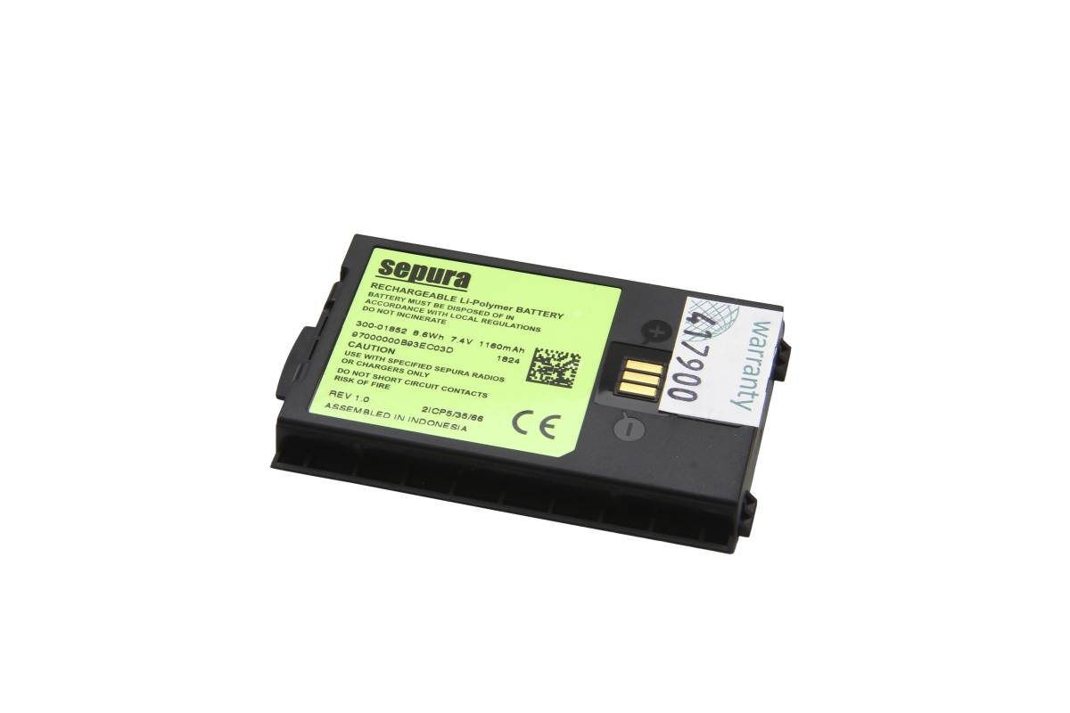 SEPURA Li-Polymer Standard Akku 1160mAh SC2020 STP8038 STP9038 E16801 41000166