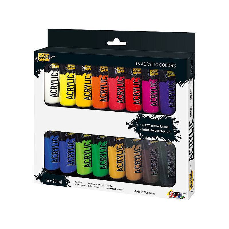 KREUL Acrylfarbe SOLO Goya Acrylic, 20 ml, 16er-Set